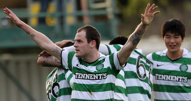 Stokes: Scored twice for Celtic