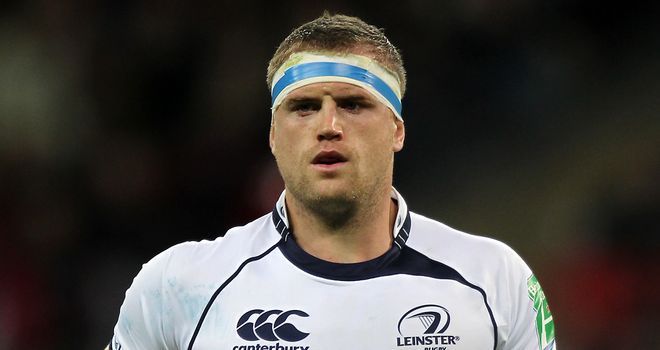 Jamie Heaslip: Scored two of Leinster's nine tries