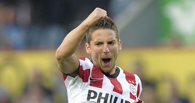 Mertens: Hat-trick hero for PSV