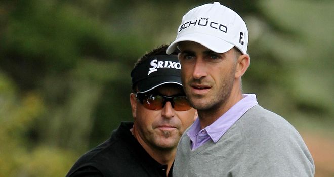 Allenby and Ogilvy: Exchanged angry words at Coolum