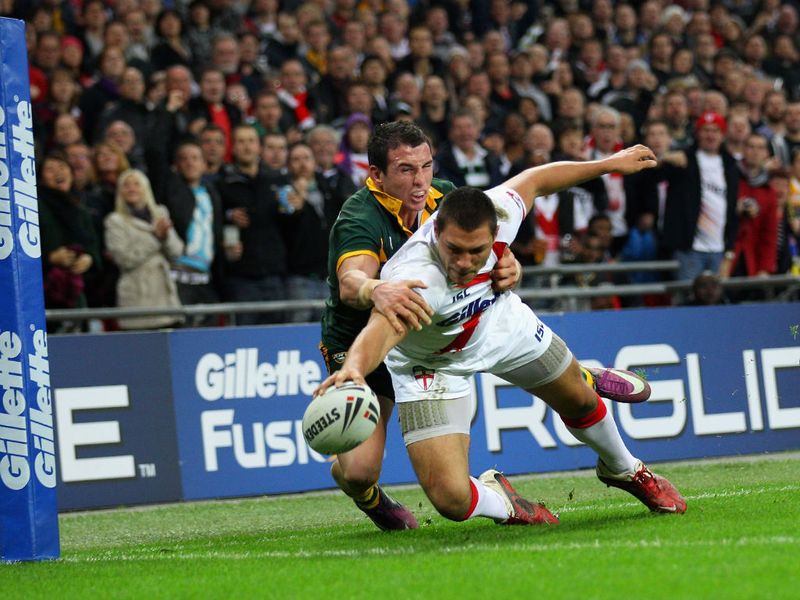 Ryan Hall gave England a dream start with an early try...