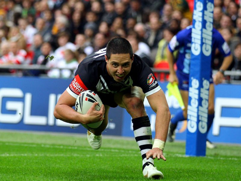 Ben Matulino touches down for the Four Nations champions