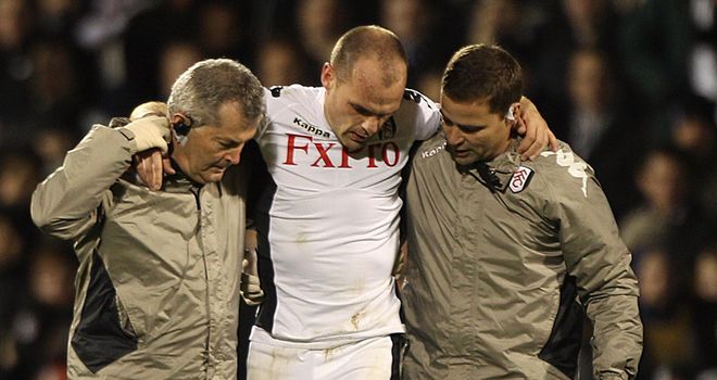 Danny Murphy: Injured an ankle against Liverpool and set for a fitness test
