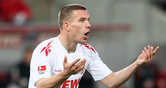 Lukas Podolski: Cologne striker is unhappy at the club's failure to keep promises made to him