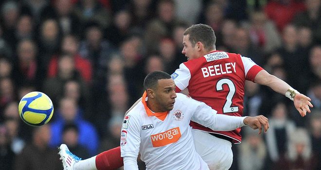 Phillips: In action against Fleetwood