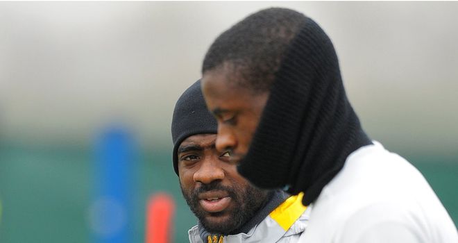 Kolo and Yaya Toure are both away on African Cup of Nations duty adding to City boss Roberto Mancini's woes