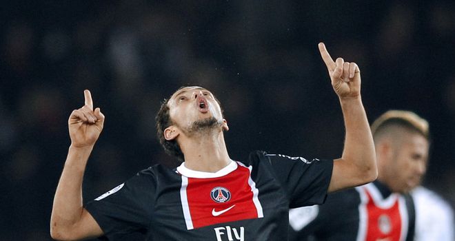 Nene: Scored twice in the second half as Paris St Germain came from behind to beat Evian