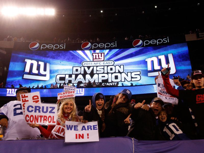 Fans in New York delighted with NFC East title and dumping the Cowboys out.
