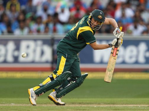 David Hussey in action in Melbourne