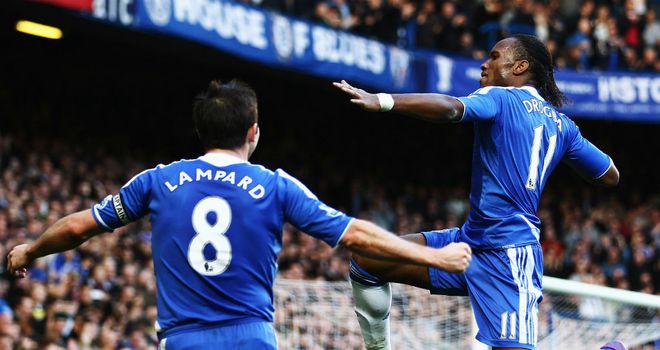 Didier Drogba: Chelsea striker picked up a knee injury against Bolton and is a concern to face West Brom