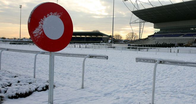 More snow has reached Cheltenham racecourse