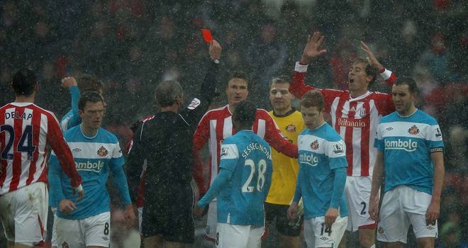 Robert Huth: Saw red for a challenge on Sunderland's Davud Meyler