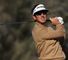 Gonzalo Fernandez-Castano in action on day two: The Spaniard lost his lead after two bogeys