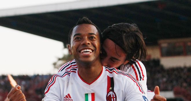 Robinho: AC Milan striker is linked with move to Malaga