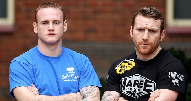 Annoying: George Groves (left) and Kenny Anderson
