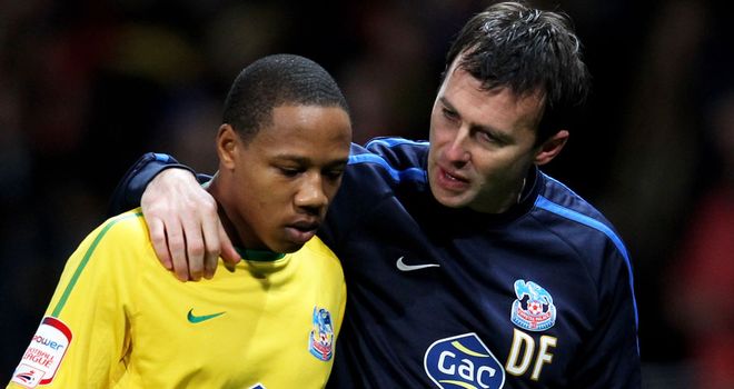Dougie Freedman: Crystal Palace boss (right) becoming frustrated by rumours over young defender Nathaniel Clyne