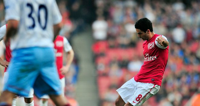 Mikel Arteta: Scored spectacular winner for Arsenal