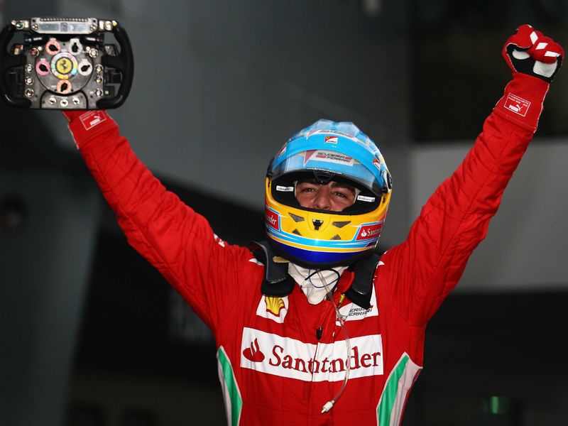 Fernando Alonso was delighted to win