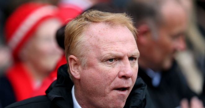 Alex McLeish: Has come under fire from Villa's fans with the club facing relegation