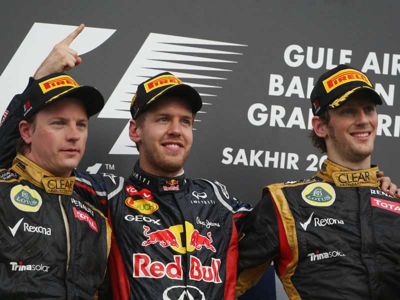 The Bahrain podium