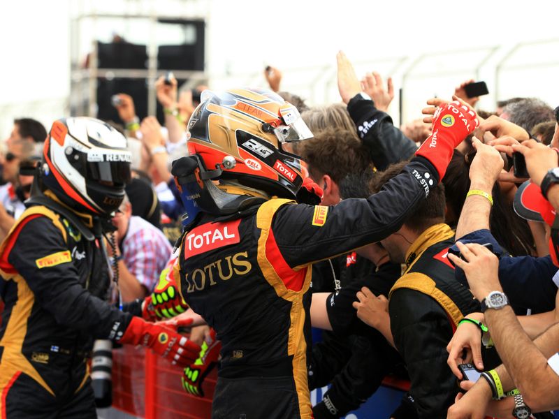Lotus celebrate a double podium