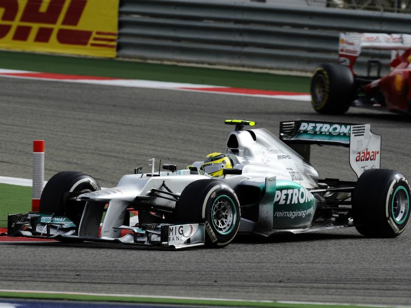 Nico Rosberg was forceful on the track