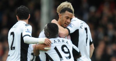 Dembele: Celebrates Fulham's second goal