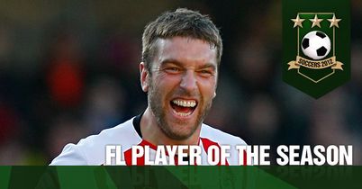Lambert: Celebrates winning a TEAMtalk Soccers award
