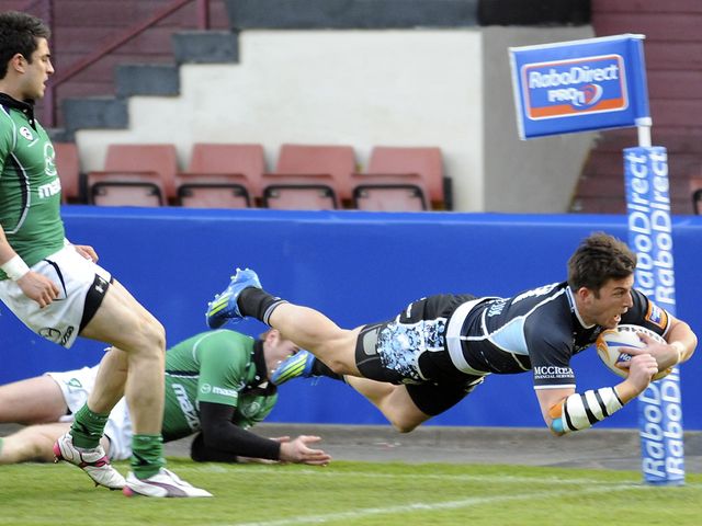 DTH van der Merwe: Crossed twice for Glasgow