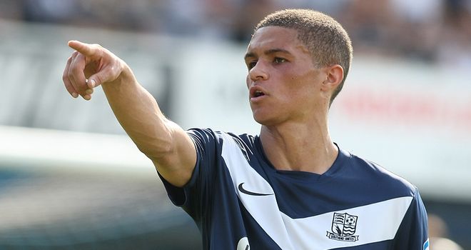 Kane Ferdinand: First goal for Peterborough against Blackpool