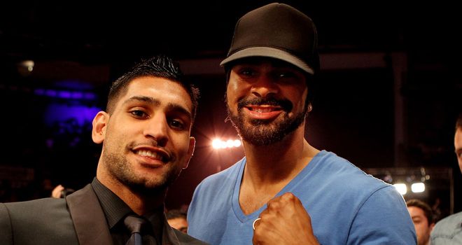 Amir Khan (L) can return to the top according to David Haye