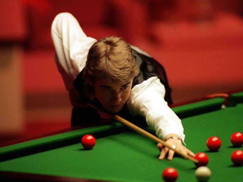 Stephen Hendry back in 1990, the year of his first world title