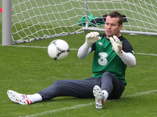 Shay Given: Gentle session on Thursday