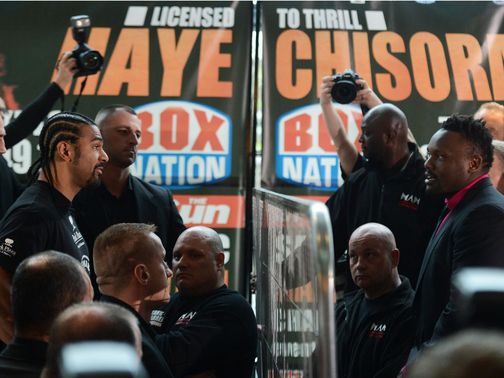 Haye and Chisora are set to meet on July 14