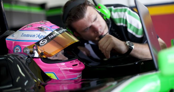 Alice Powell: Looks at the data (Image: GP3 Series Media)