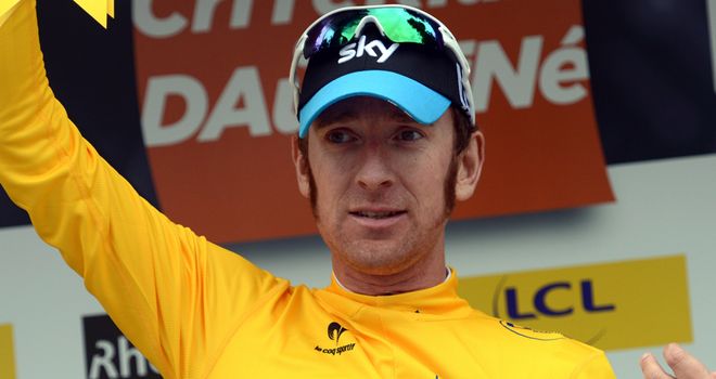 Bradley Wiggins: Returned to the podium after inheriting the race lead at the Dauphine