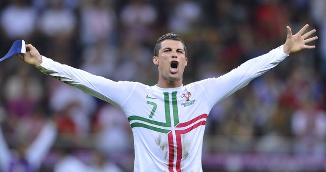 Cristiano Ronaldo: Portugal celebrates at the end of the quarter-final against Czech Republic