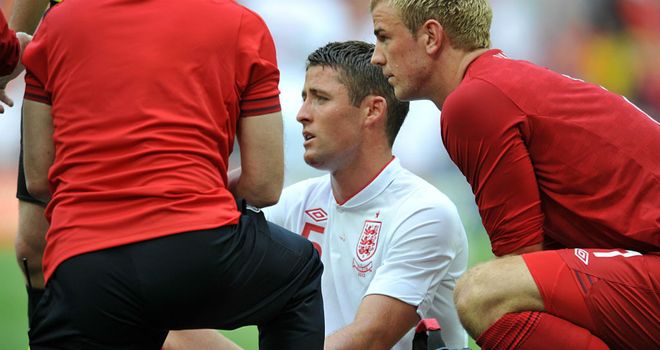 Gary Cahill: Had to be replaced against Belgium after suffering a jaw problem