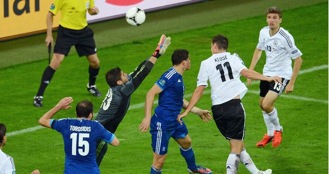 Miroslav Klose: The Germany striker will be hoping to keep his against Italy after his Euro 2012 quarter-final goal against Greece