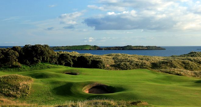 The 13th hole at Royal Portrush