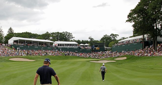 The final hole at TPC River Highlands