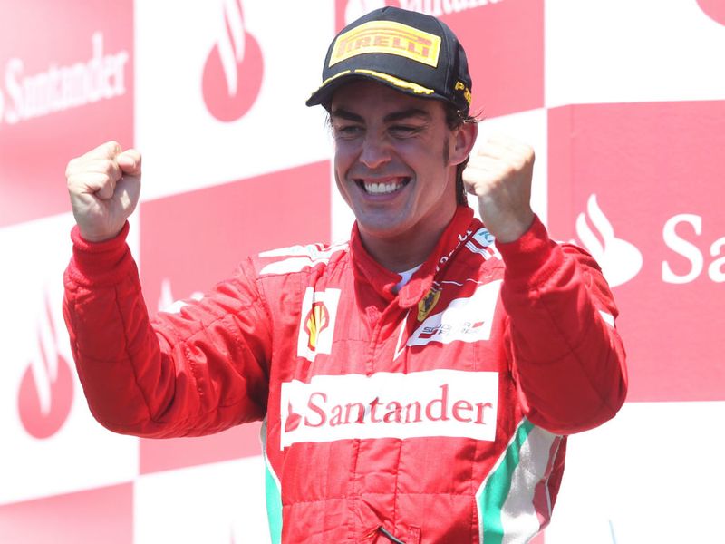 Alonso celebrates