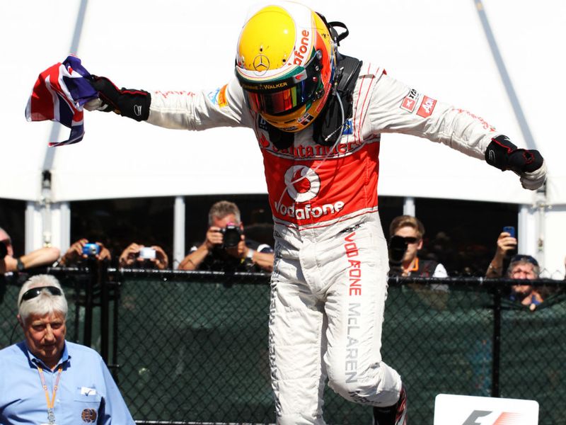 Lewis celebrates