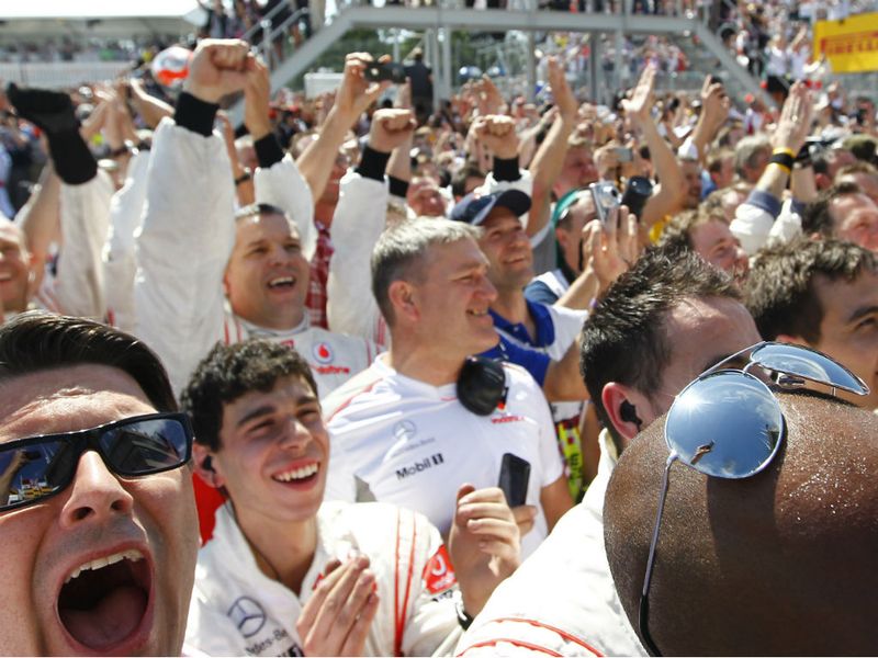 McLaren celebrate