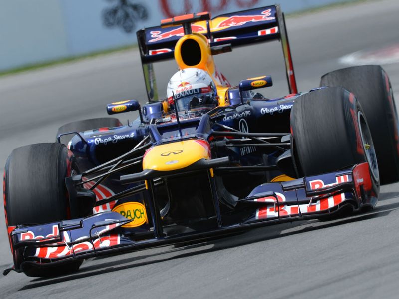 Sebastian Vettel feel to third after the stops