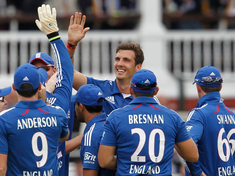 England's seamers struck with great regularity.