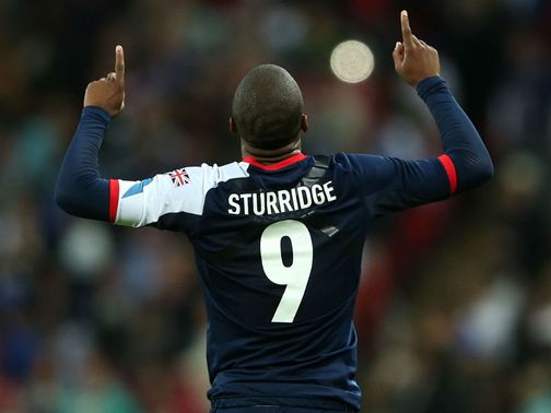 Sturridge celebrates his goal