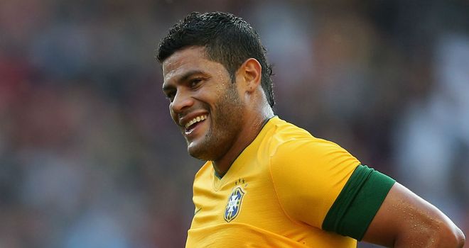 Hulk: On target for Brazil against South Africa