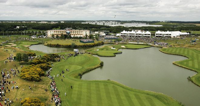 Water is a big feature of the closing holes at Le Golf National