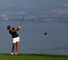 Stacy Lewis hits her approach at the fifth
